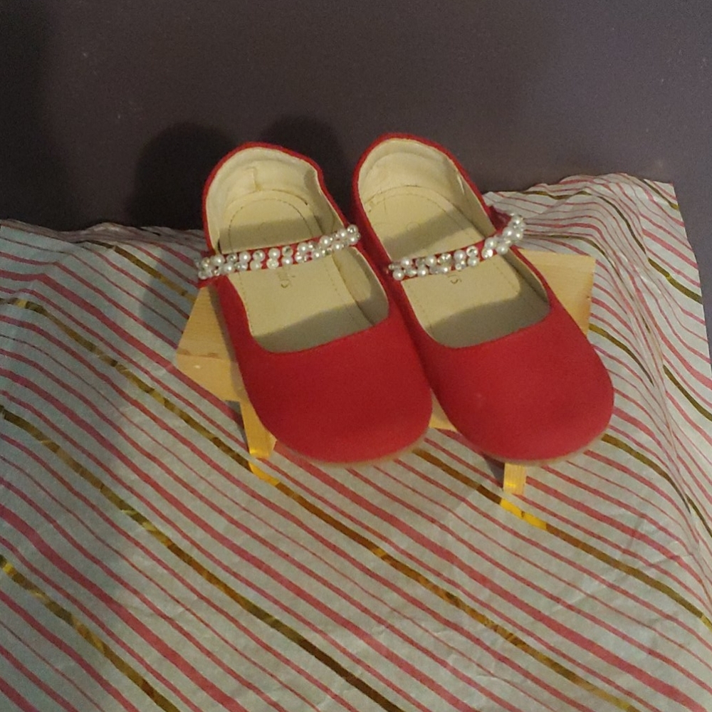 Red dress shoes